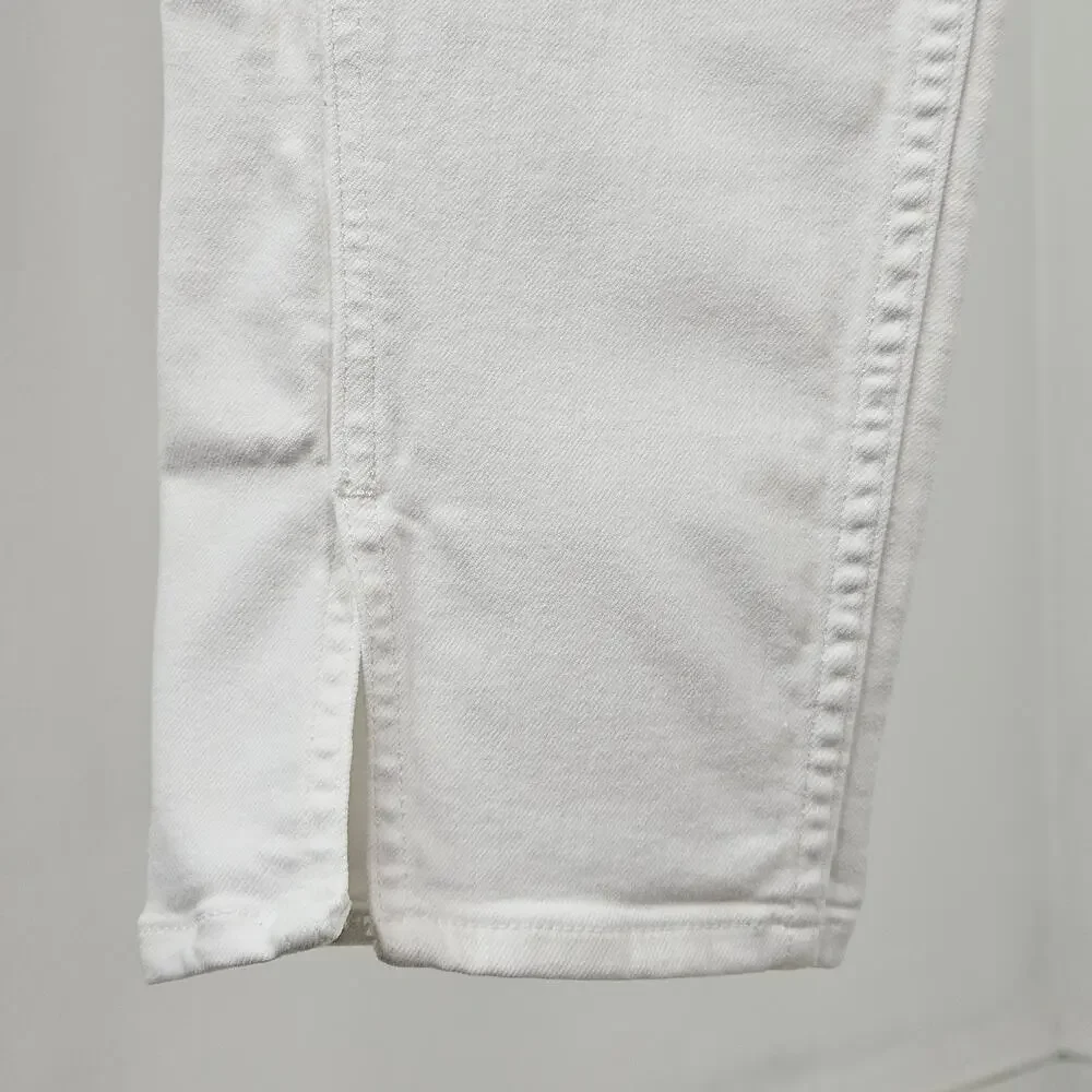 Rag and‎ Bone White Denim Skinny Jeans High Rise Ankle | Womens 28 | MINOR FLAWS